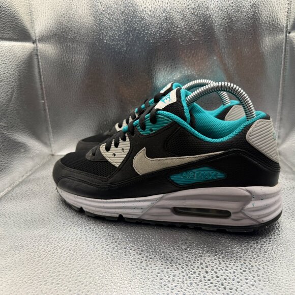 Size 7.5 Nike  Air Max 90 Black White Mens Comfort Athletic Sneakers‎ 653539-992 main image 7